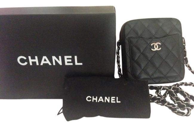 Chanel Caviar Unbeatable Price Black Leather Cross Body Bag 