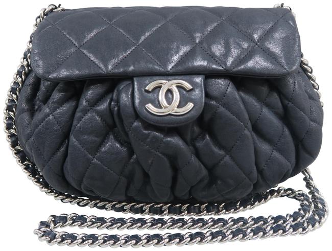 Chanel Chain Around Black Calfskin Cross Body Bag 