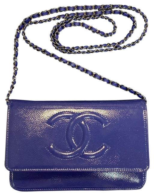 Chanel Chain Purple Cross Body Bag 