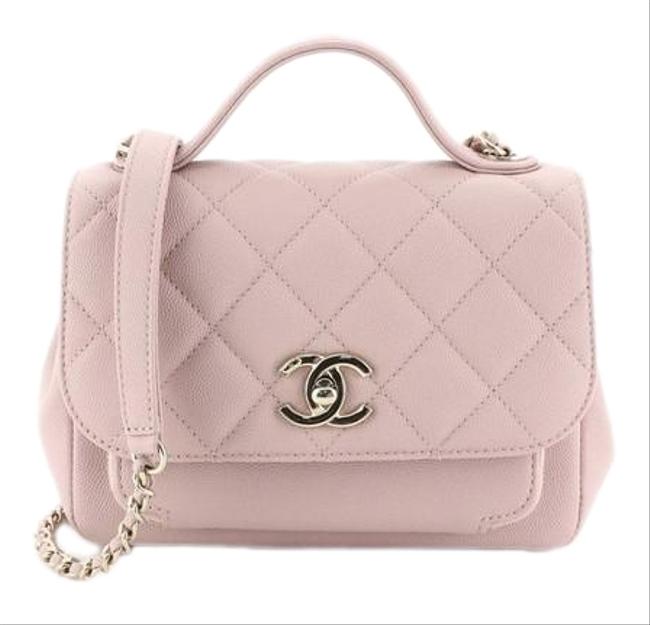 Chanel Classic Flap Business Affinity Quilted Mini Pink Caviar Cross Body Bag 