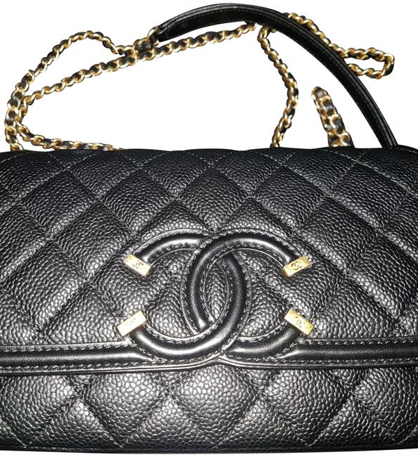 Chanel Classic Flap Filigree Cross Body Bag 