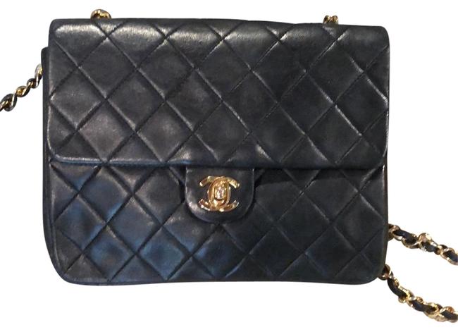 Chanel Classic Flap Lambskin Leather Cross Body Bag 