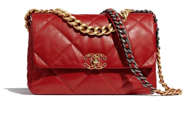 Chanel Classic Flap Large Red Cross Body Bag 