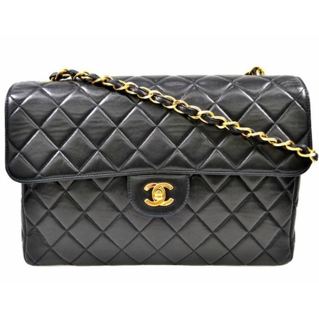 Chanel Classic Flap Quilted Black Cross Body Bag 