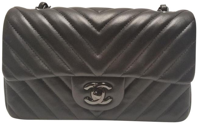 Chanel Classic Flap So Black Leather Cross Body Bag 