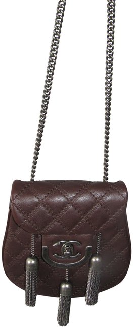 Chanel Dark Brown Quilted Leather Cross Body Bag 