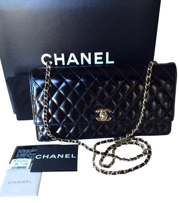 Chanel Evening Star Black Gold Cross Body Bag 