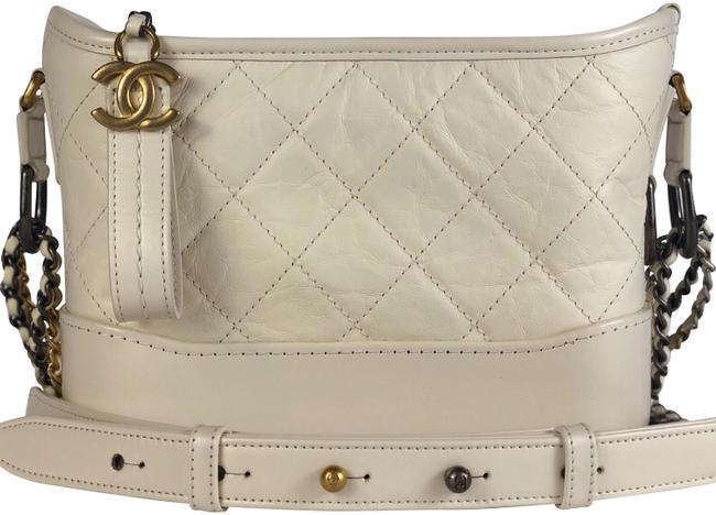 Chanel Gabrielle Small White Cross Body Bag 