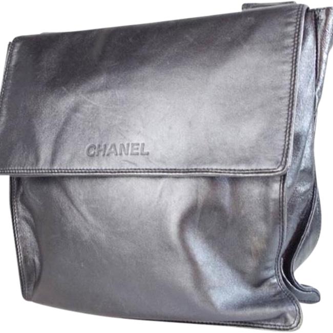 Chanel Grey Leather Cross Body Bag 