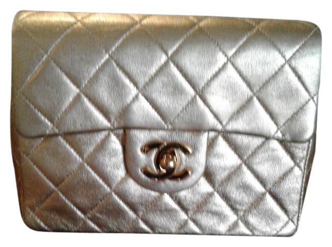 Chanel Kid Gold Kidskin Leather Cross Body Bag 