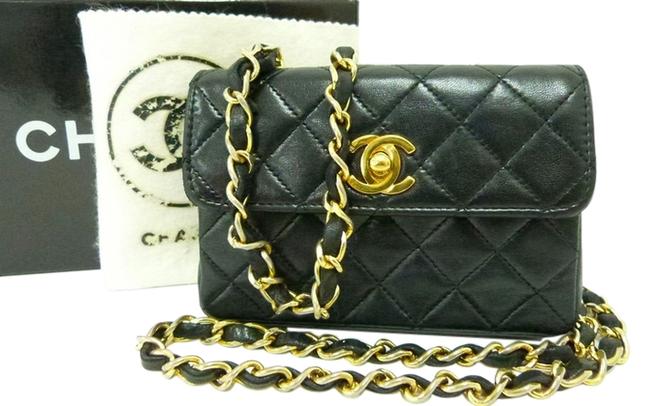 Chanel Lambskin Leather Mini Quilted Cross Body Bag 