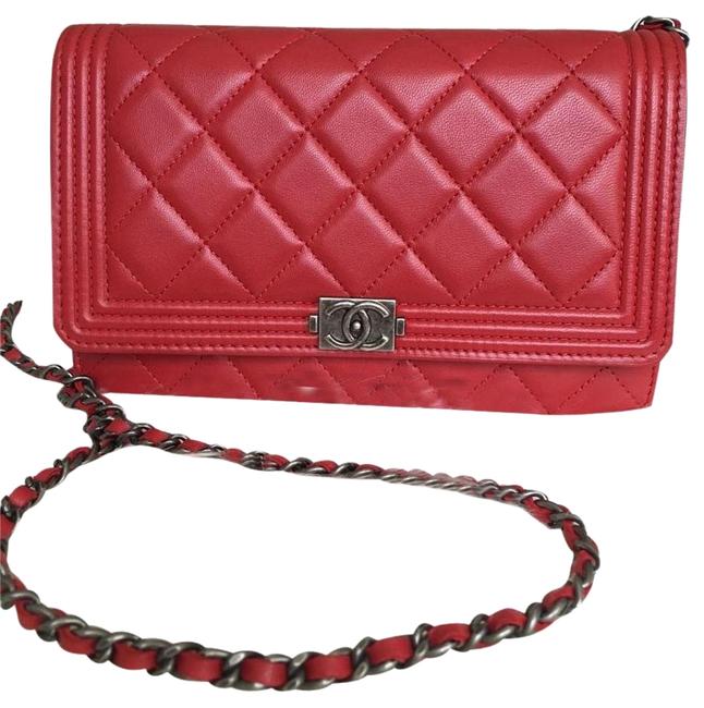 Chanel Lambskin Wallet On Chain Cross Body Bag 