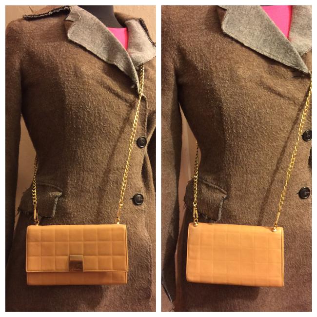 Chanel Leather Chocolate Bar Wallet Cross Body Bag 