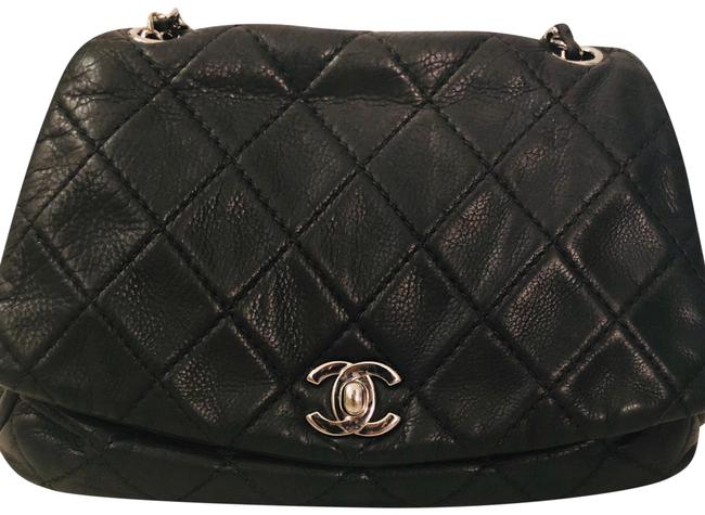 Chanel Messenger Classic Black Leather Cross Body Bag 