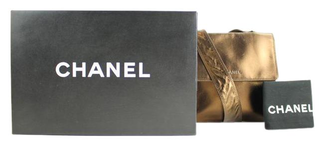 Chanel Messenger Metallic Lambskin 214508 Bronze Cross Body Bag 