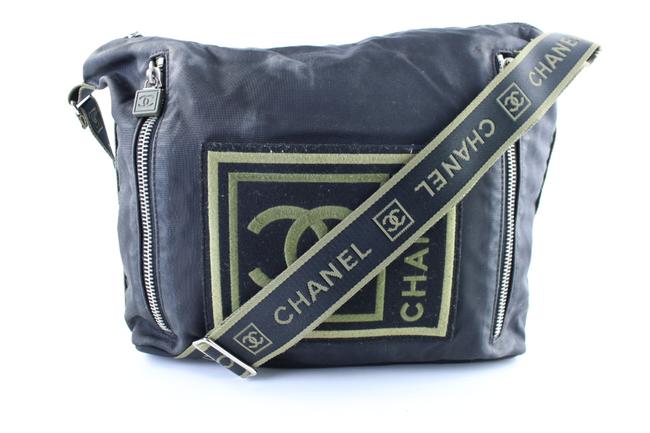 Chanel Messenger Sports Line 224476 Black Canvas Cross Body Bag 