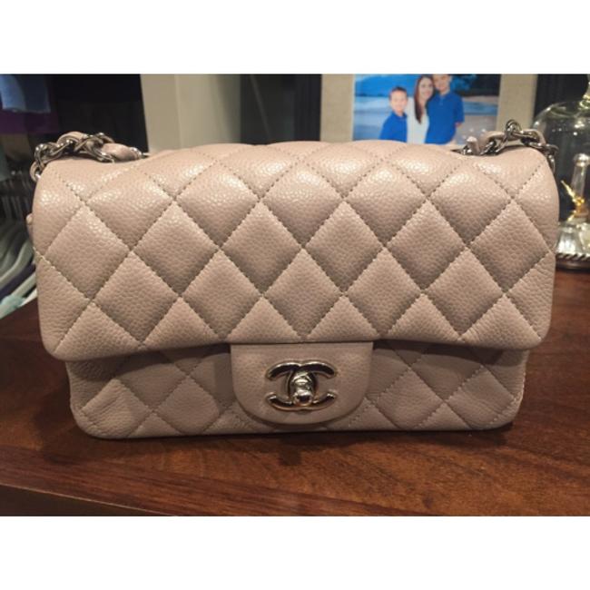 Chanel Mini Dark Beige Leather Cross Body Bag 