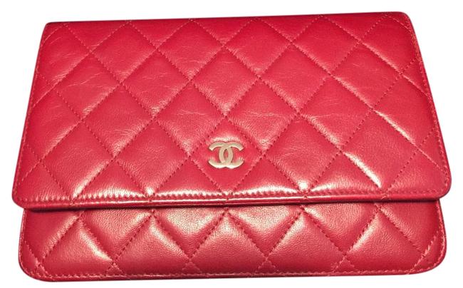 Chanel Mini Sac Red Leather Cross Body Bag 