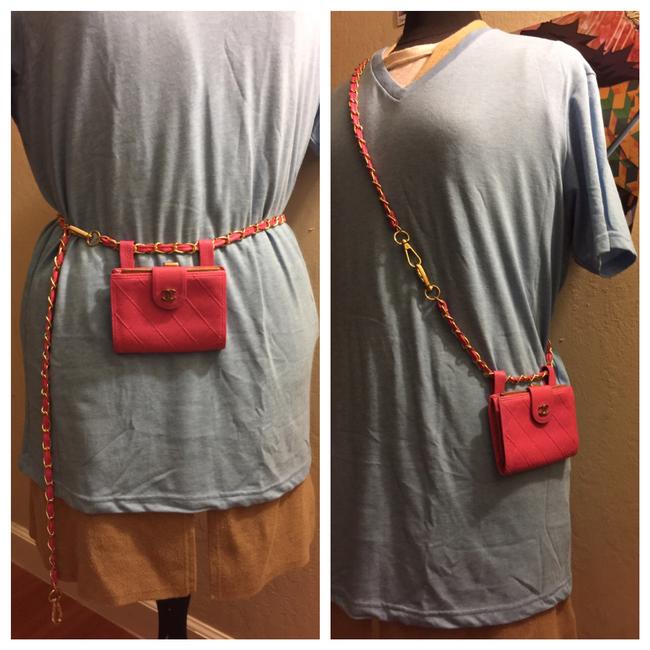 Chanel Mini Wallet Fanny Pack For Waist Belt Leather Cross Body Bag 