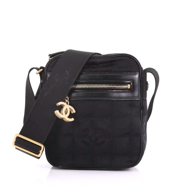 Chanel Nylon Black Cross Body Bag 