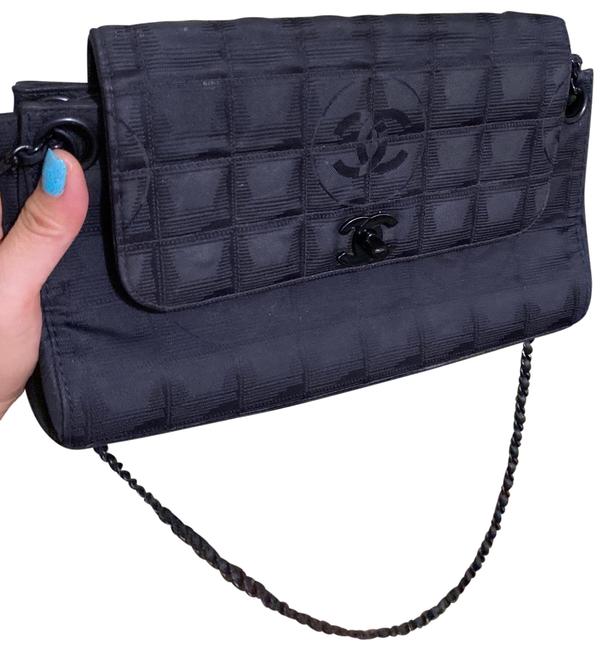 Chanel Nylon Travel Black Cross Body Bag 