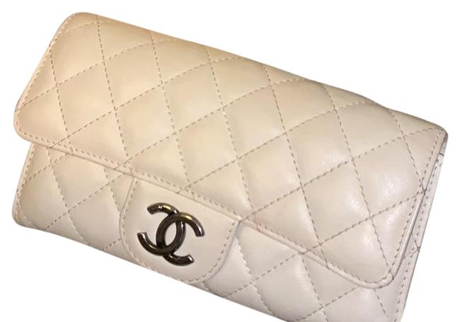 Chanel on Chain Rare Timeless Wallet with Purse Cream Cross Body Bag 