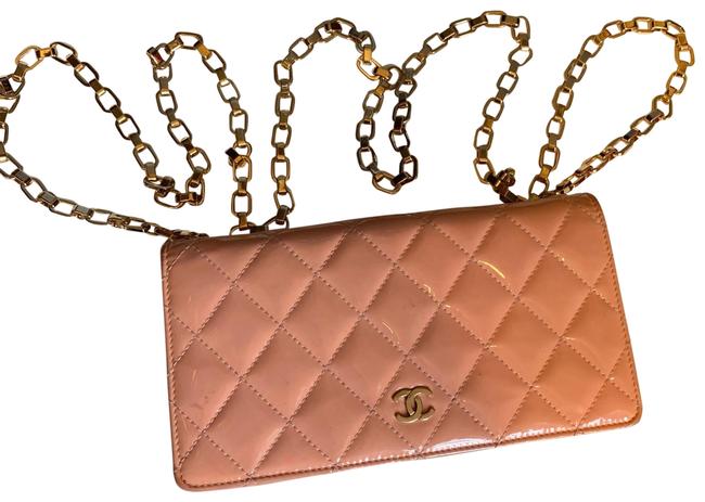 Chanel Patent Leather Wallet Cross Body Bag 