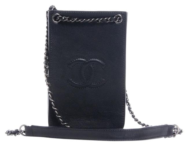 Chanel Phone Carrier Leather Cross Body Bag 