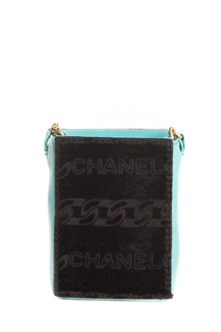 Chanel Ponyhair Mini Teal Cross Body Bag 