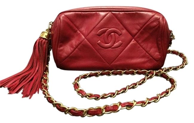 Chanel Quilted Mini Tassel Leather Cross Body Bag 