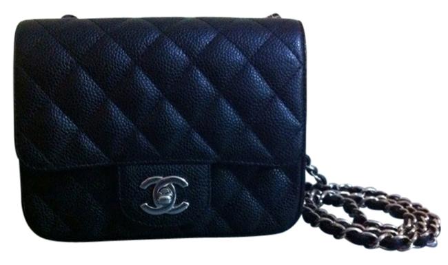 Chanel Square Mini Caviar Shw Classic Cross Body Bag 