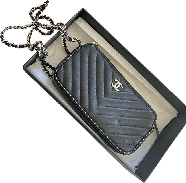 Chanel Stud Leather Cross Body Bag 