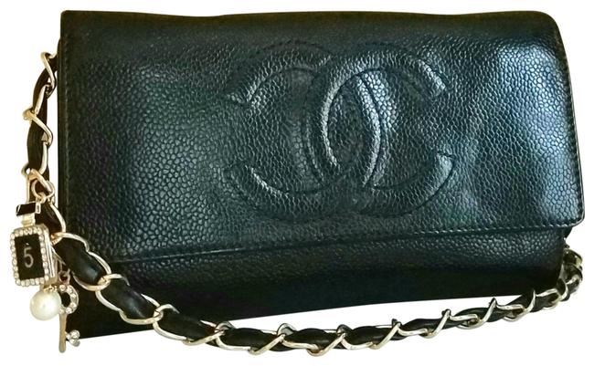 Chanel Timeless Woc Matelasse Black Cross Body Bag 