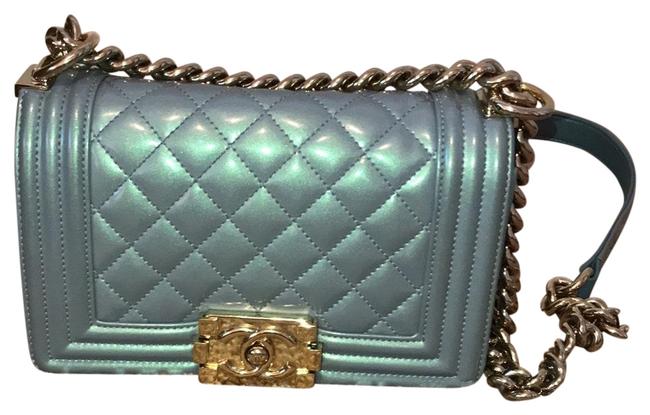 Chanel Veau Glace Iris Light Patent Leather Cross Body Bag 
