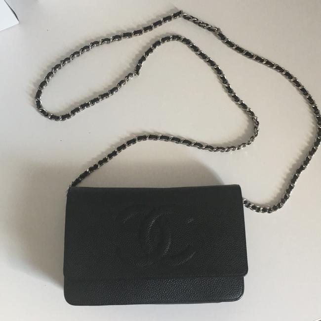 Chanel Wallet Caviar Leather Cross Body Bag 
