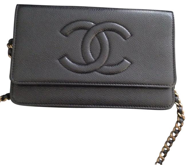 Chanel Wallet on Chain 2016 Black Caviar Leather Cross Body Bag 
