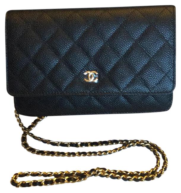 Chanel 2017 WocBlack Caviar Leather Cross Body Bag 