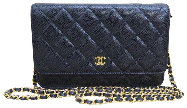 Chanel Wallet on Chain Black Cavair Cross Body Bag 