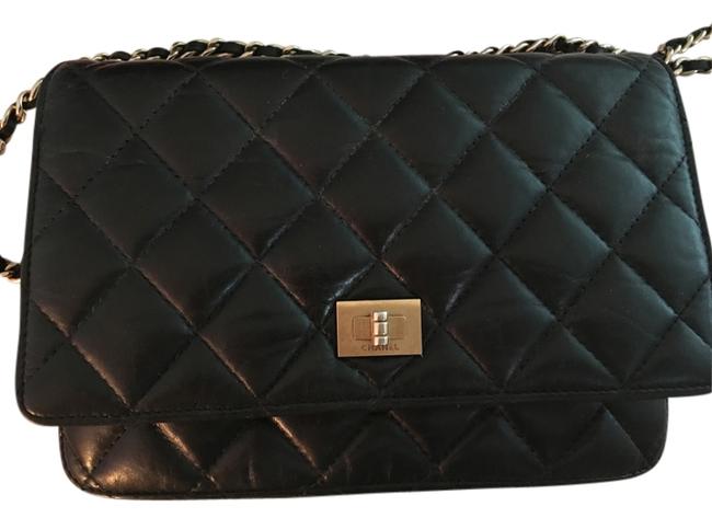 Chanel Woc Black Learher Cross Body Bag 