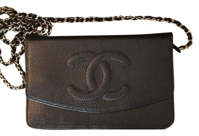 Chanel Wallet on Chain Wallet on chain Black Leather Cross Body Bag 