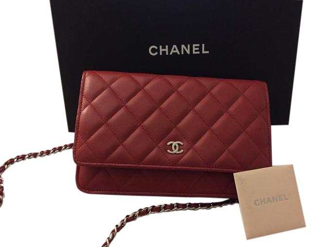 Chanel Wallet on Chain Red Cross Body Bag 