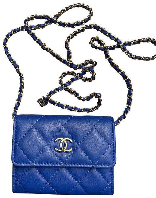 Chanel Clutch Sold Out Mini Wallet On Blue Cross Body Bag 