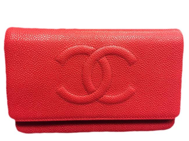 Chanel Timeless Cc Dark Pink Red Caviar Cross Body Bag 