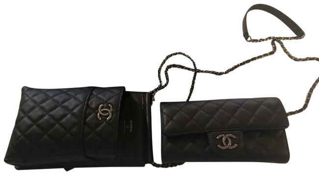 Chanel Westminster Black Lambskin Leather Cross Body Bag 