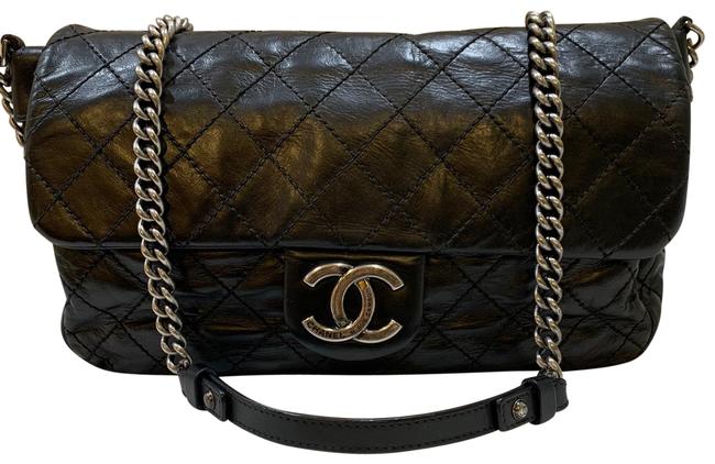 Chanel XL Black Cross Body Bag 