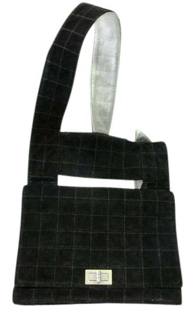 Chanel 255 Reissue Cc Lock Vintage Black Suede Cross Body Bag 