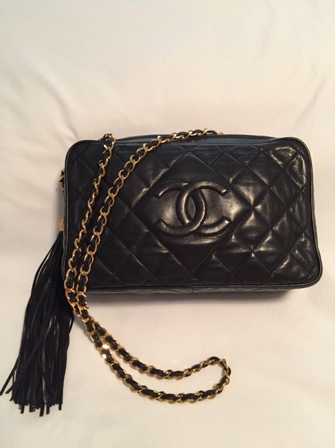 Chanel 3121009 Black Calfskin Cross Body Bag 