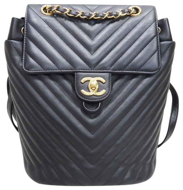 Chanel Backpack 2016 Daily Supple Black Calfskin Leather Cross Body Bag 