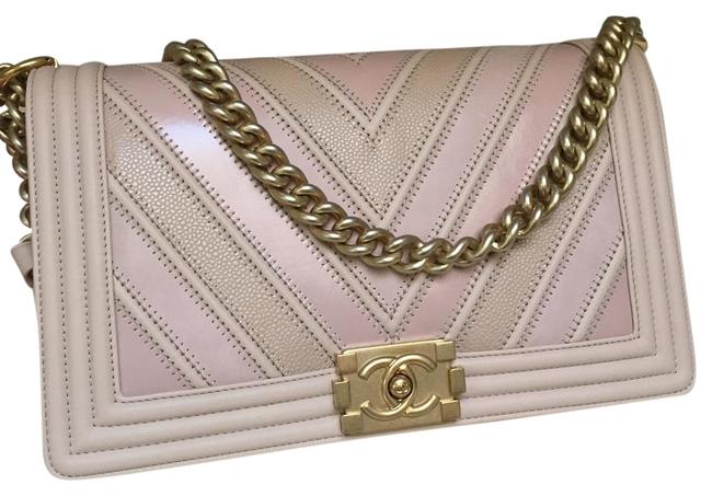 Chanel Beige Calf Skin Cross Body Bag 