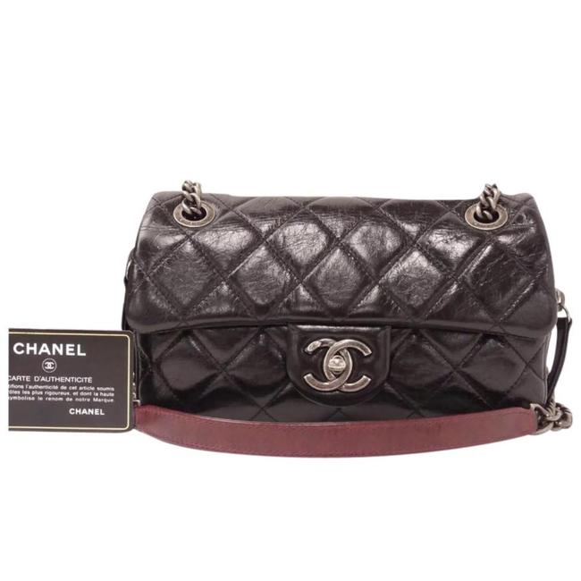 Chanel Black Calfskin Leather Cross Body Bag 
